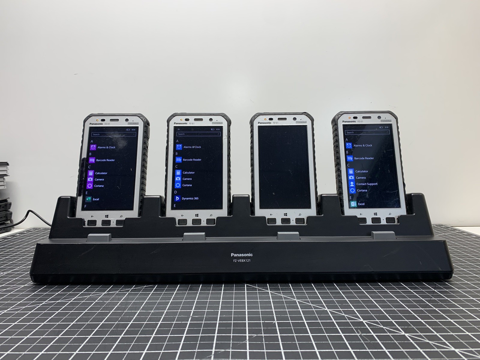 LOT OF 4*  Panasonic FZ-E1 ToughPad Scanner And FZ-VEBX121 Dock | #R534