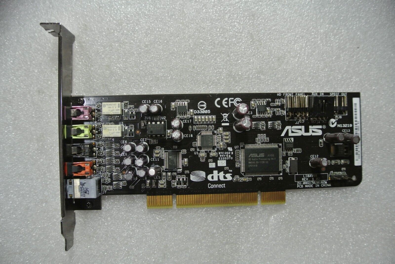 ASUS XONAR DS/A PCI 7.1CH DTS SOUND CARD WOLFSON WM8776S