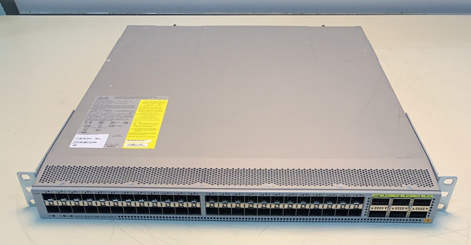 Cisco Nexus N9K-C9372PX-E 48P 10G VO1 Ethernet 6x QSFP+ 40G Switch (2x 650W PSU
