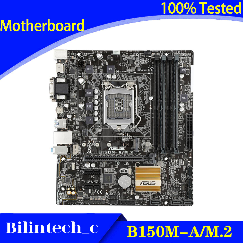 FOR ASUS B150M-A/M.2 Motherboard Supports 6/7th Generation VGA+DVI+HDM 64GB
