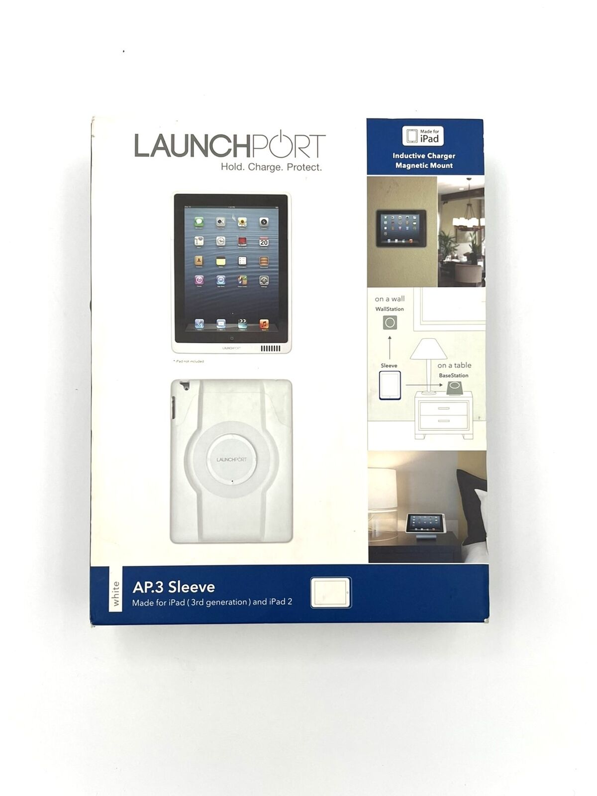 Iport LaunchPort AP.3 Sleeve - White - For iPad (3rd Gen) and iPad 2 - (70187)