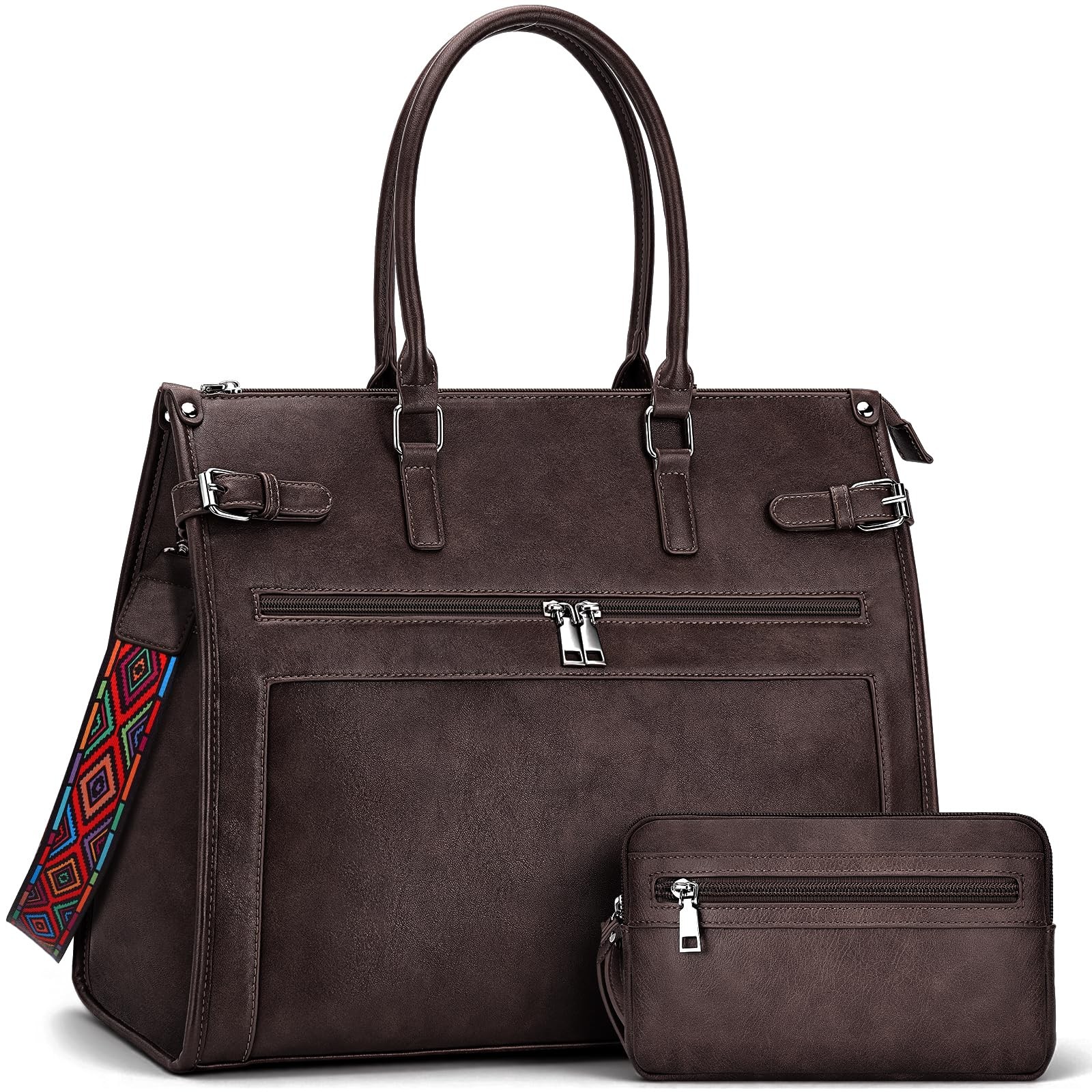 Laptop Tote Bag for , 15.6 inch Computer Purse Coffee