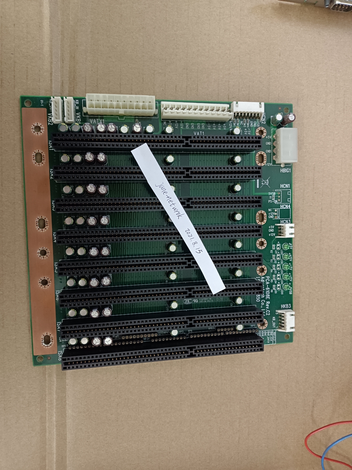 1PC used PCA-6108E Rev.C2 via DHL or Fedex shipping