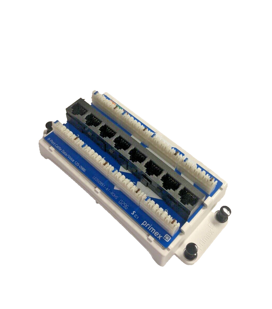 NEW Primex 125-0986 8-PORT CAT5E DATA/VOICE MODULE