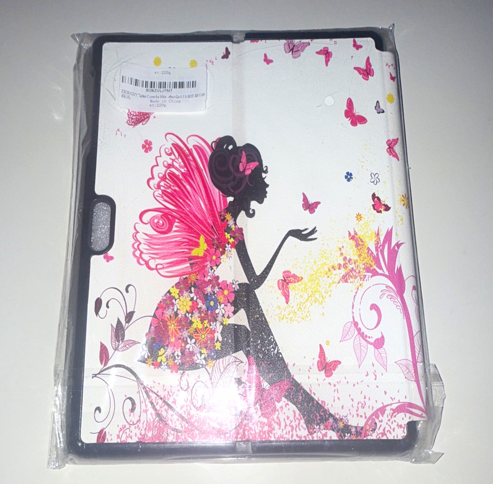 Fairy Butterfly Synthetic Leather Folding Folio Stand Case for iPad 2 9.7in