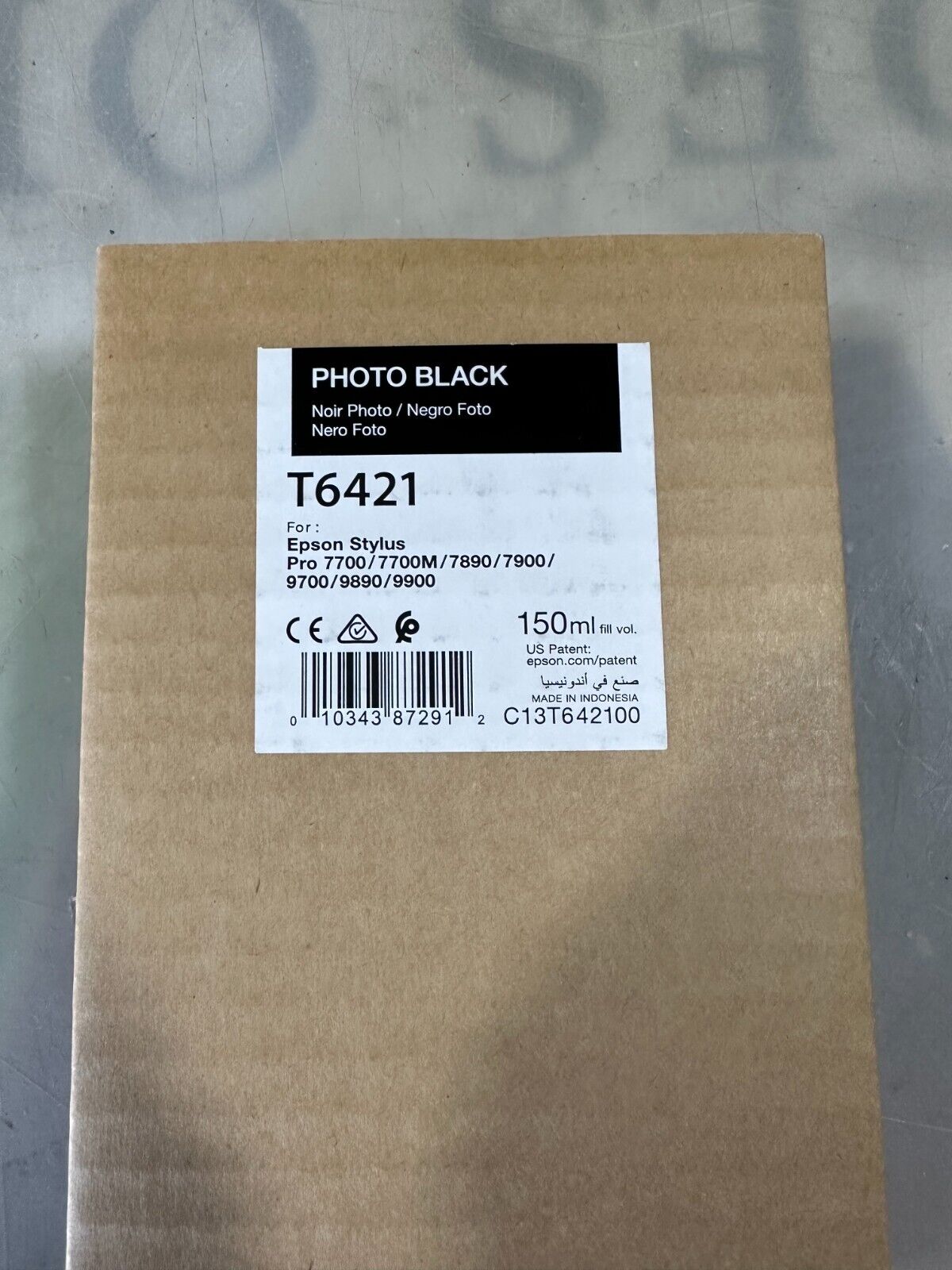 GENUINE EPSON T6421 Photo Black Ink Cartridge EXP. 10/2023 for Epson Stylus Pro