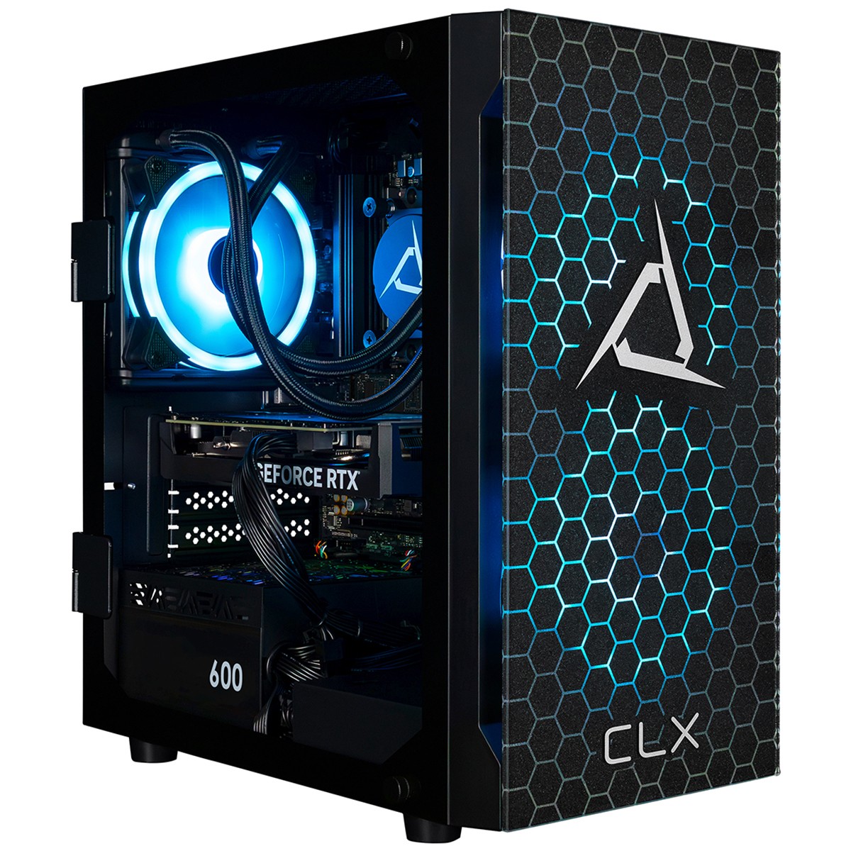 CLX SET Liquid Cooled Gaming Desktop Computer, AMD Ryzen 5 9600X 3.9GHz, 32GB RA