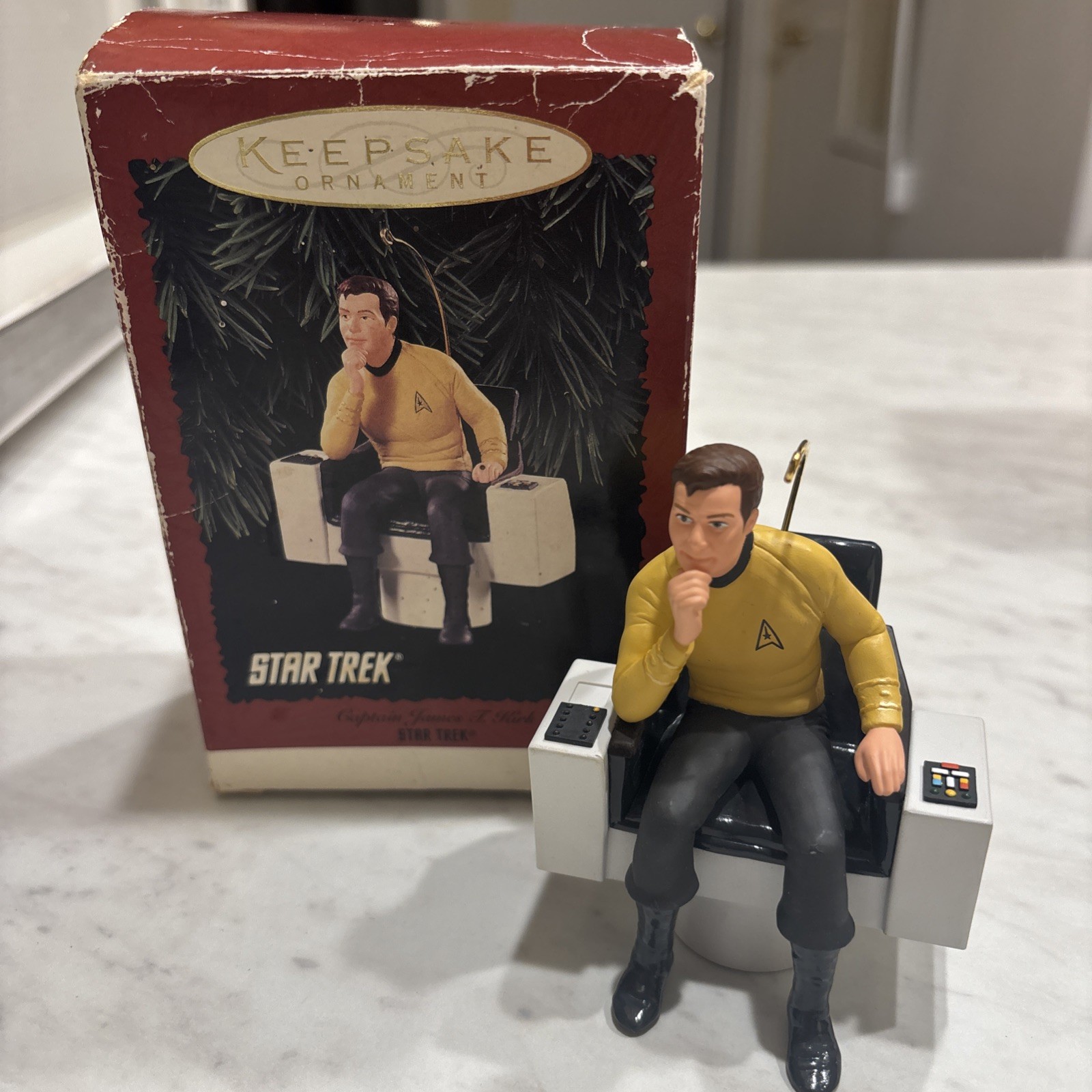 STAR TREK Captain James T. Kirk Hallmark Keepsake Ornament 1995