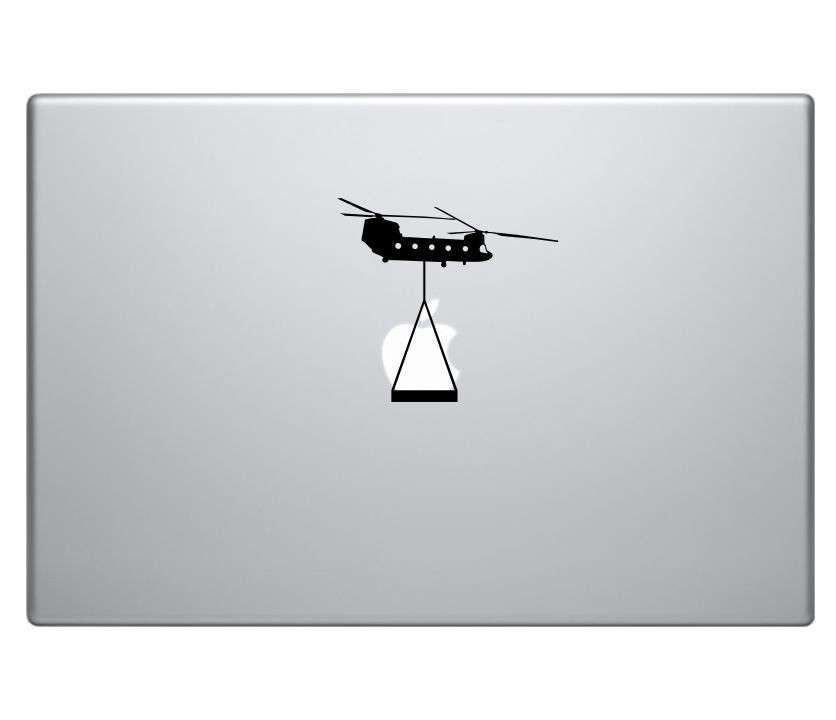 Chinook US Army Helicopter Lifting Apple Macbook Pro Air Vinyl Decal Sticker 