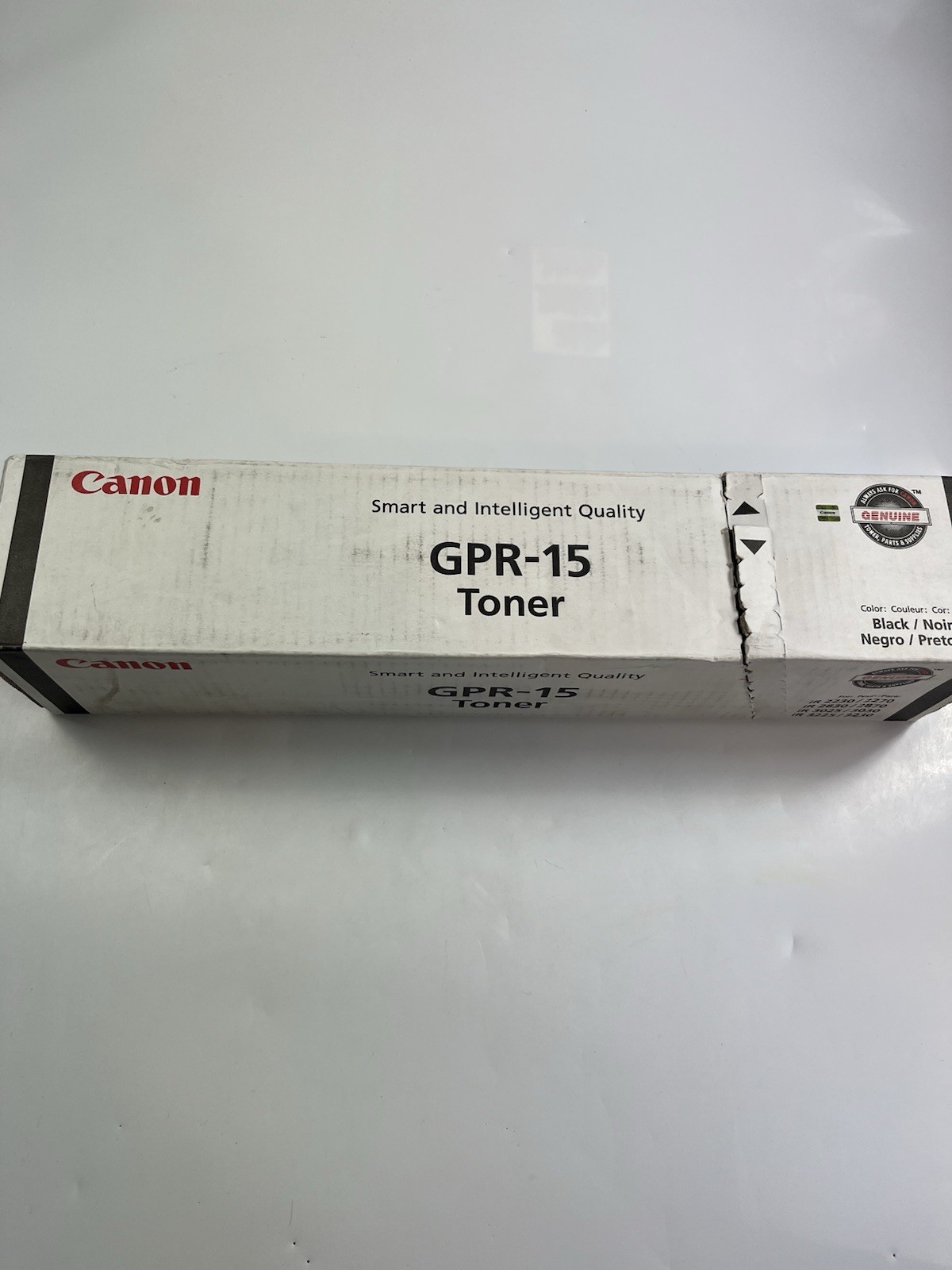 Genuine Canon GPR-15 High-Yield Black Toner Cartridge - NEW - DMGD BOX
