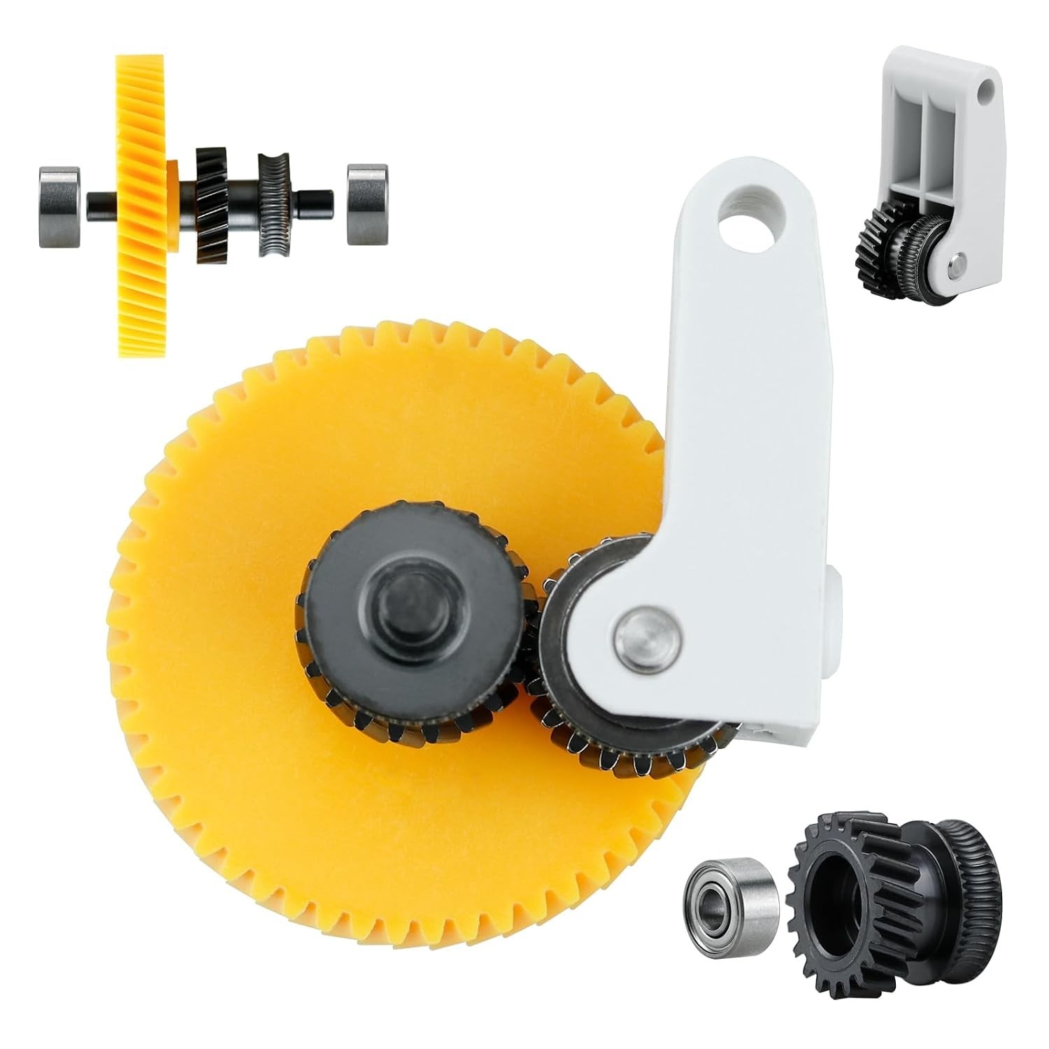 Upgraded All Metal Hotend p1s Extruder Helical Gear Handle kit, High End Sili...