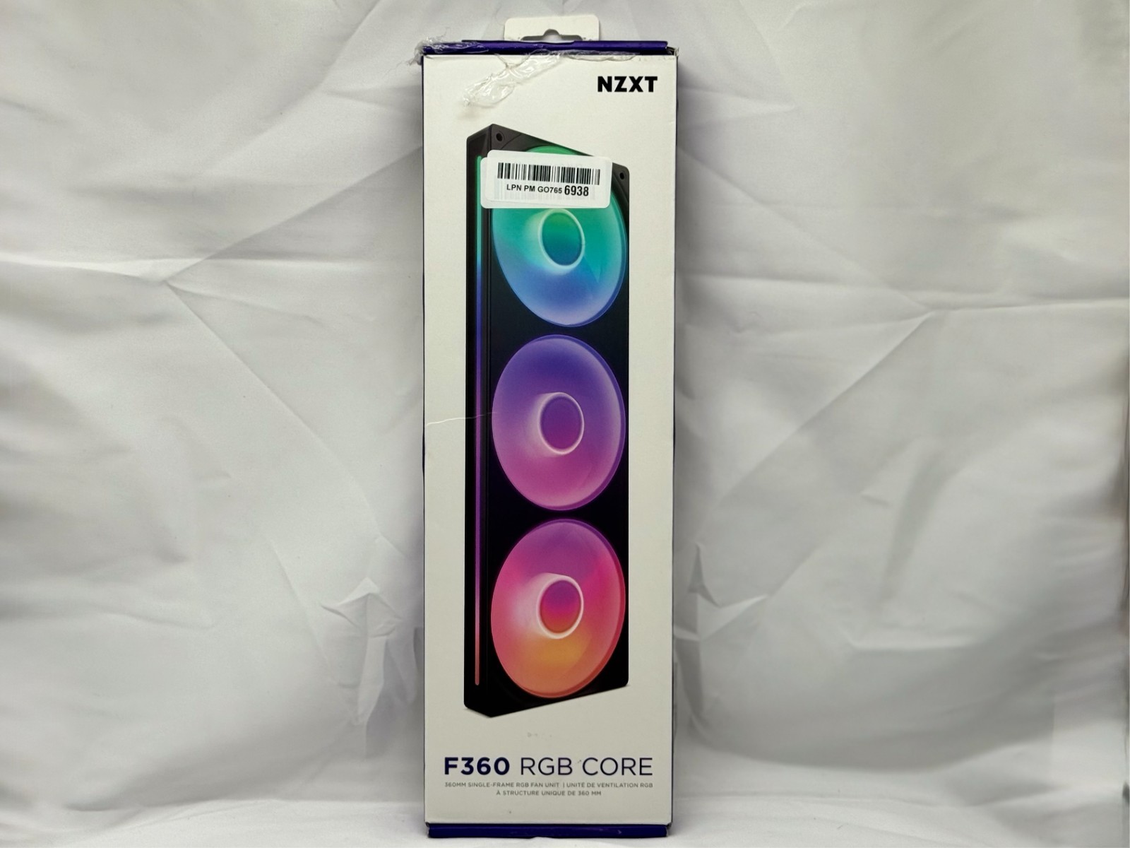 NZXT F360 RGB Core - 360mm Single-Frame Fan Unit with 3 x 120mm RGB Fans