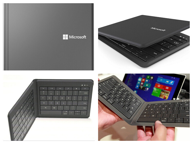 Microsoft Universal Foldable Keyboard Portable Wireless Bluetooth Black