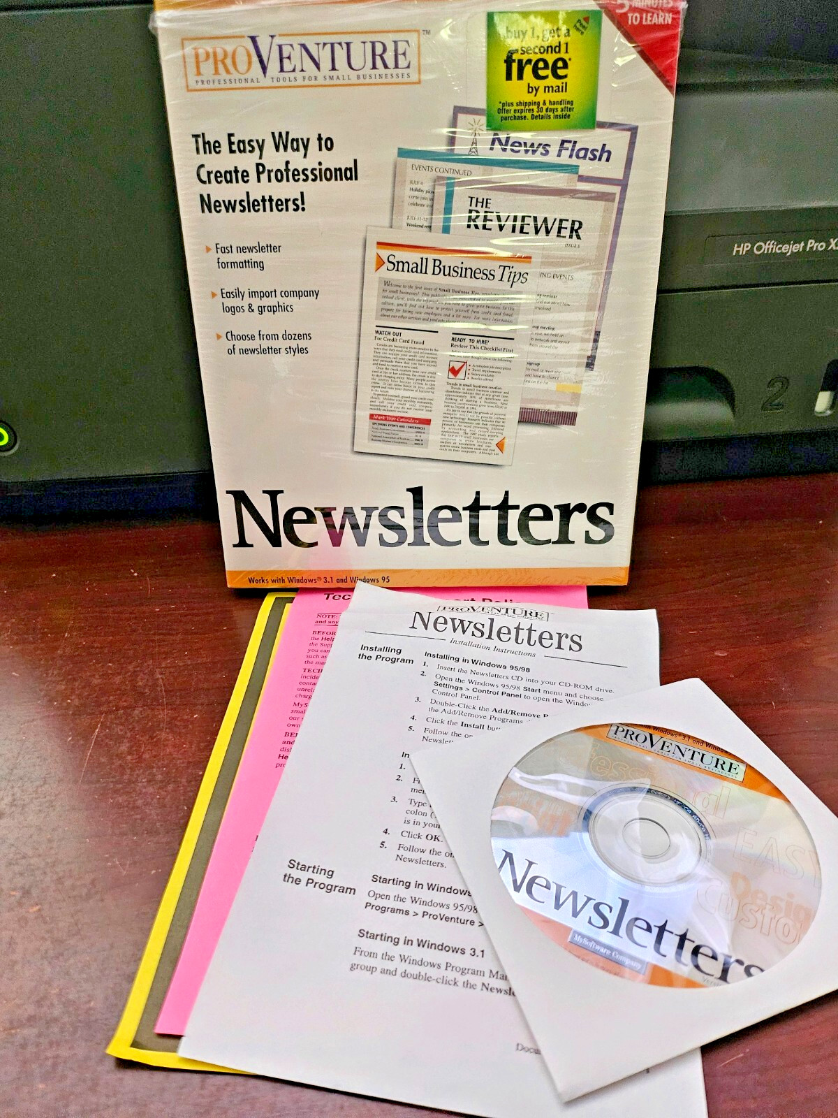 Pro Venture Newsletters Software Business Software for WIN '95 - 3.1