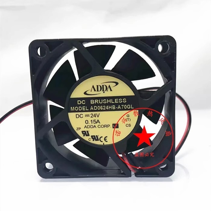 ADDA AD0624HB-A70GL 6025 DC24V 0.15A 6CM 2-Wire Inverter Cooling Fan