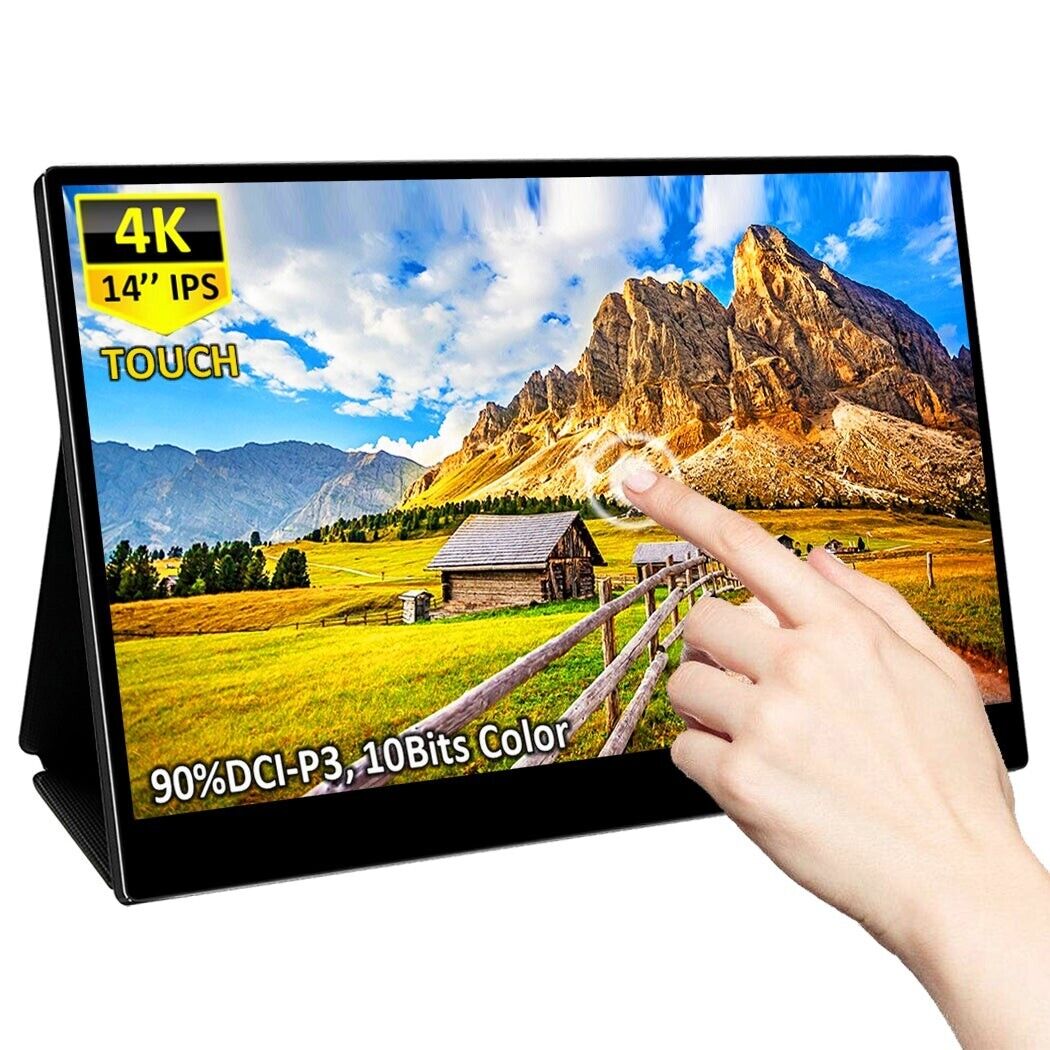 MageDok 14 Inch T140A Portable Touch Screen Monitor 4K Gaming Display