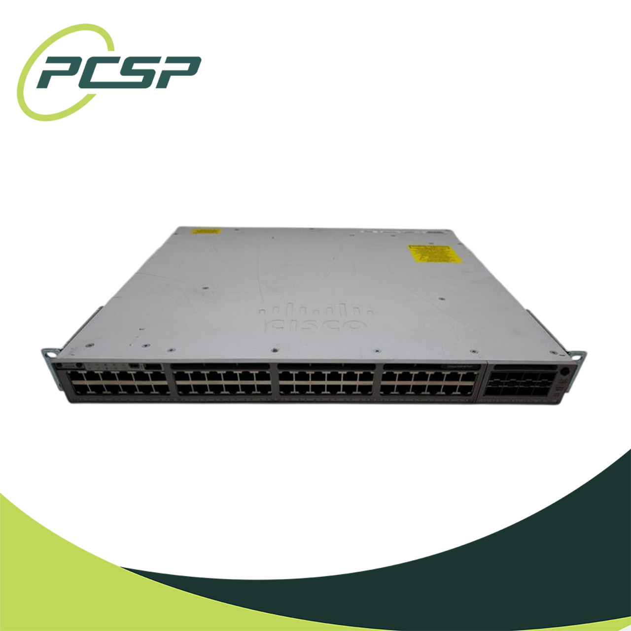 Cisco Catalyst C9300-48P-A 48 Port PoE+ Switch 2x 715W C9300-NM-8X 3x Fans Ears