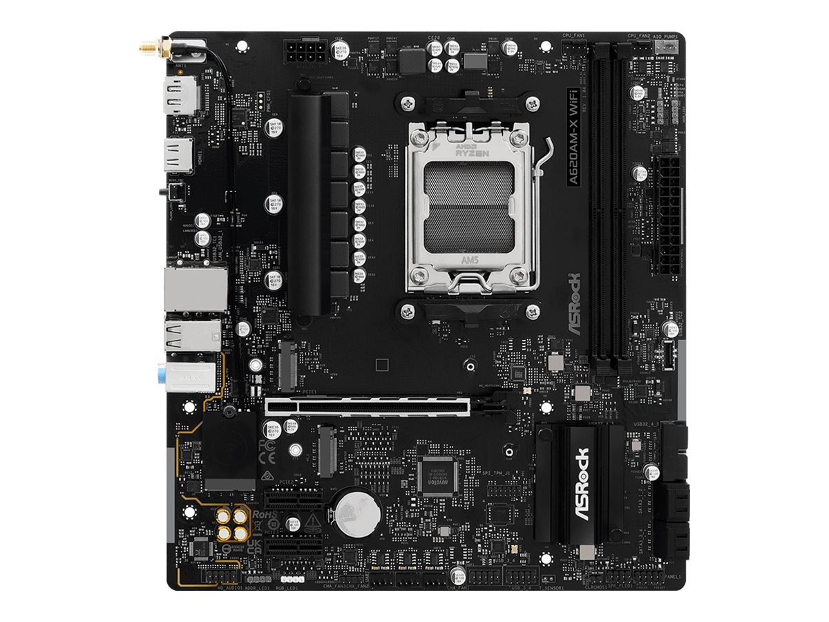 ASRock A620AM-X WIFI Motherboard micro ATX Socket AM5 AMD A620A 90-MXBSU-A0UAYZ