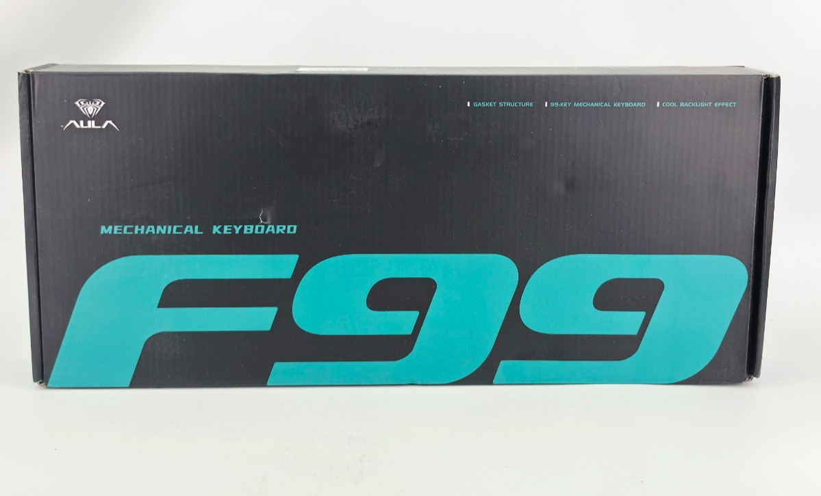 AULA F99 Wireless Mechanical RGB Keyboard 3 Modes Swappable White Grey Dark Grey