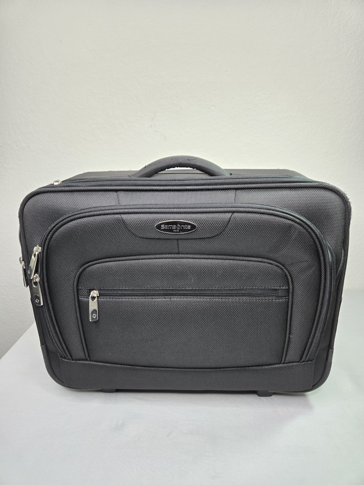 Samsonite Suitcase Bag Black Travel Rolling Retractable Handle Wheel