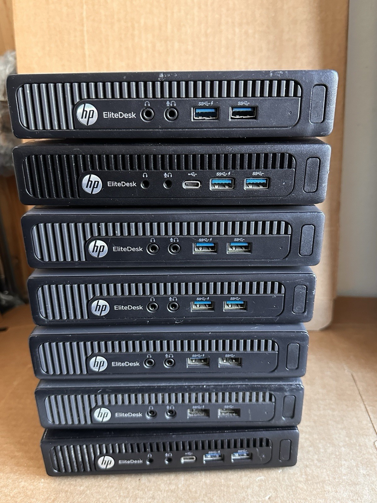 Lot Of (7) HP EliteDesk 800 - AS Is 