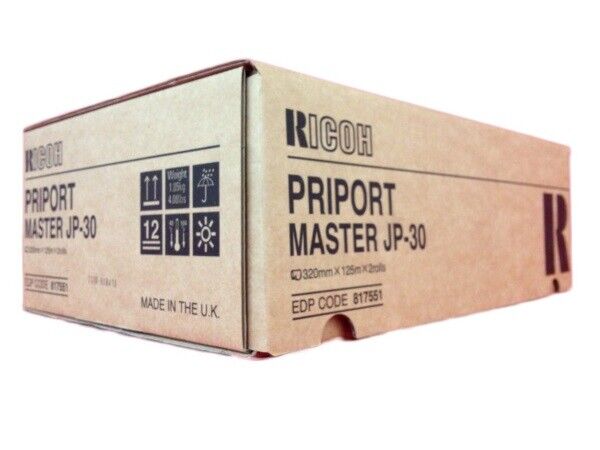 Genuine Ricoh 817551 Thermal Master, Box of 2 - NEW SEALED