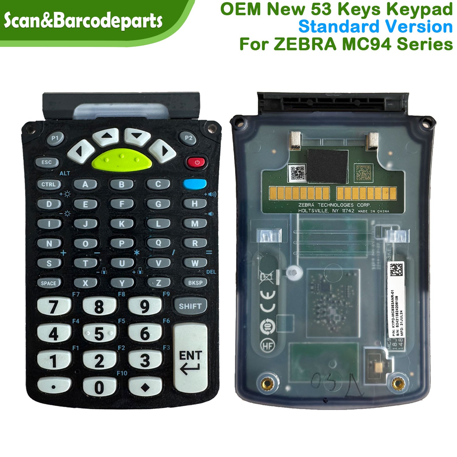 OEM NEW 53-Keys Alpha-Numeric Keypad Standard Version for Zebra MC9400 MC9450