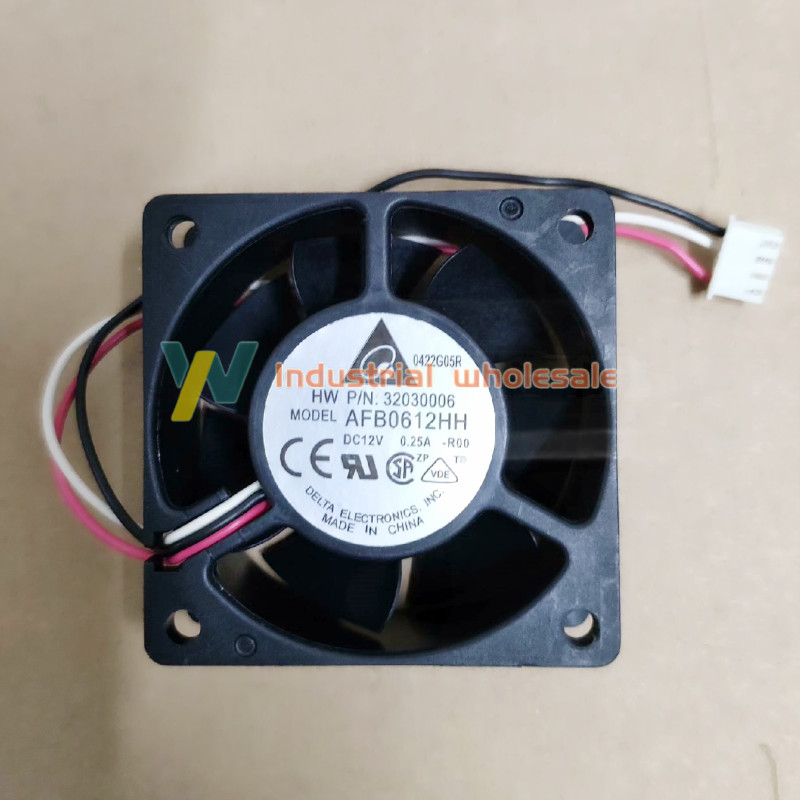 1PC new AFB0612HH-R00 Daul ball Alarm cooling fan DC12V 0.25A 60×60×25mm 3wire