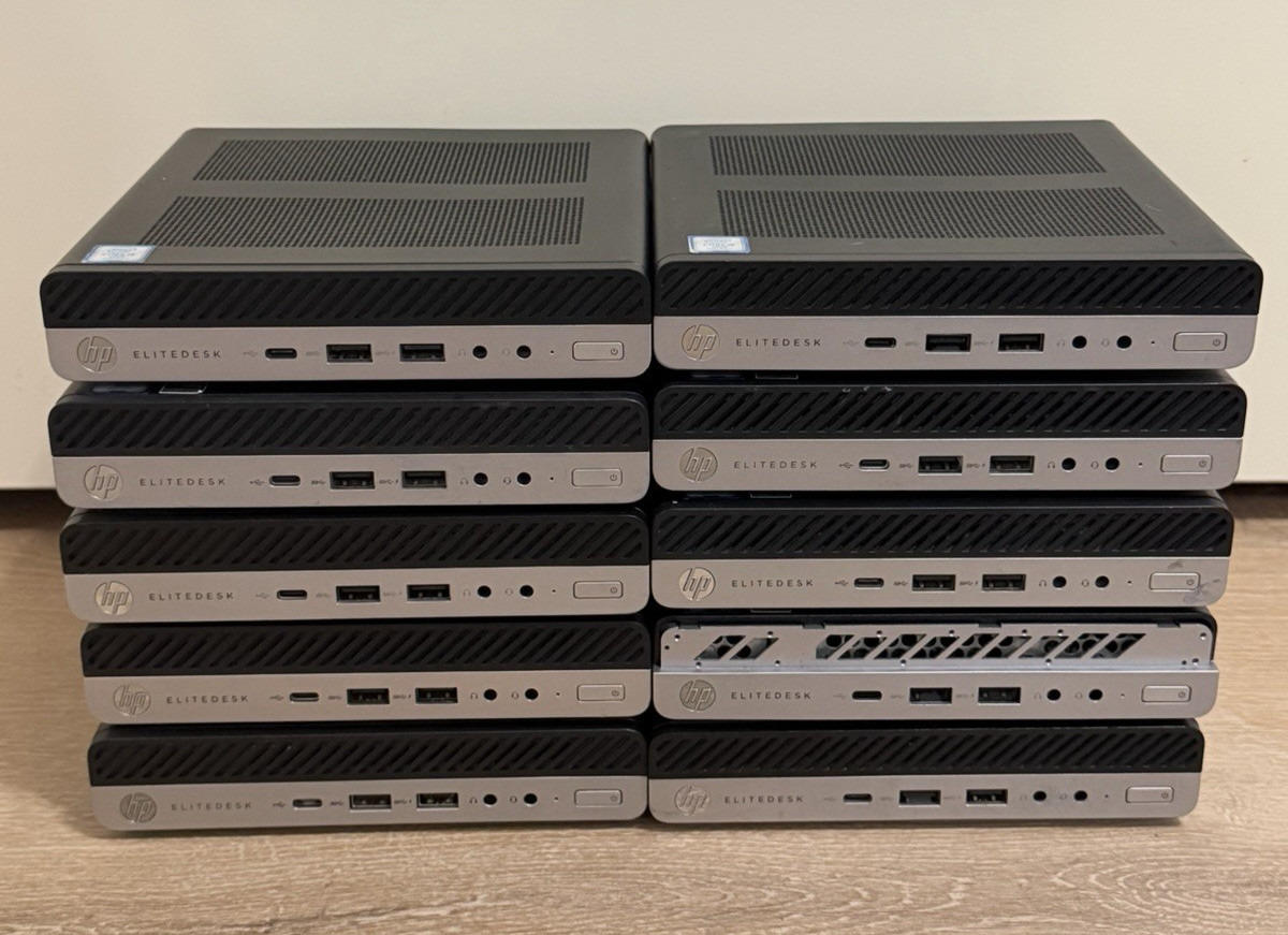 HP EliteDesk 800 G3 Mini PC Intel Core i5-7500 3.3GHz PARTS ONLY -Lot  10