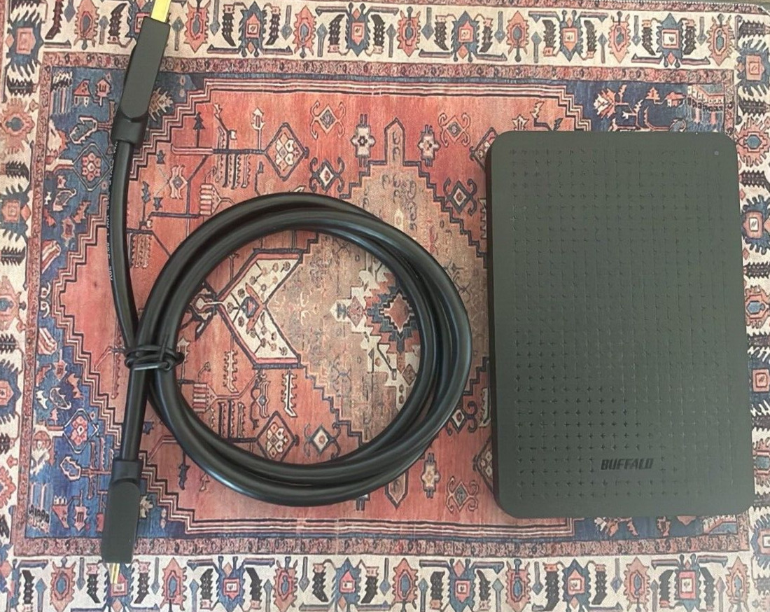 Buffalo Mini Station Portable HD-PCFU3 series USB 3.0 500GB SSHD Hard Drive
