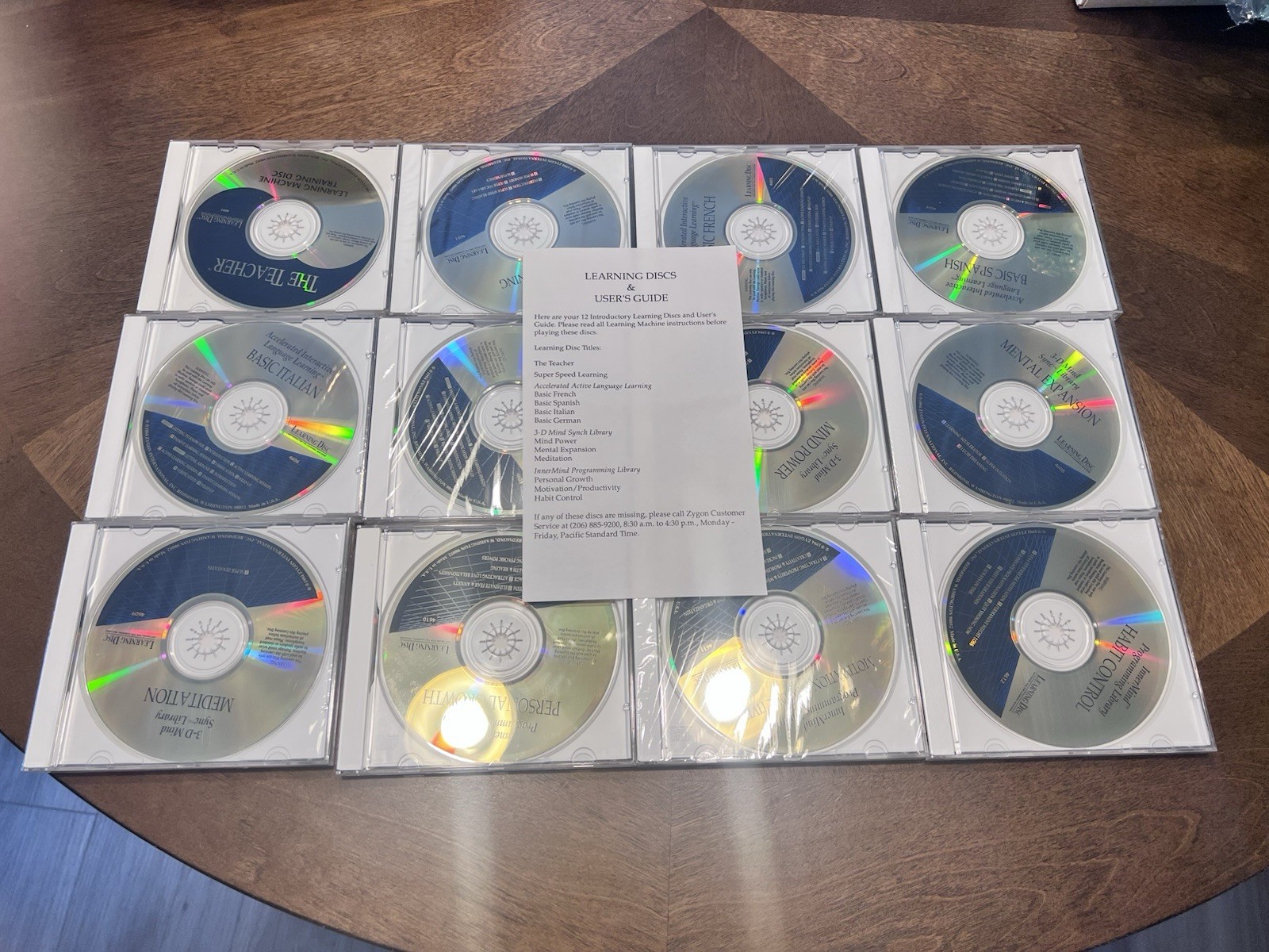 NEW RARE Vintage 12 ZYGON LEARNING Discs Teacher French Spanish Italian German +