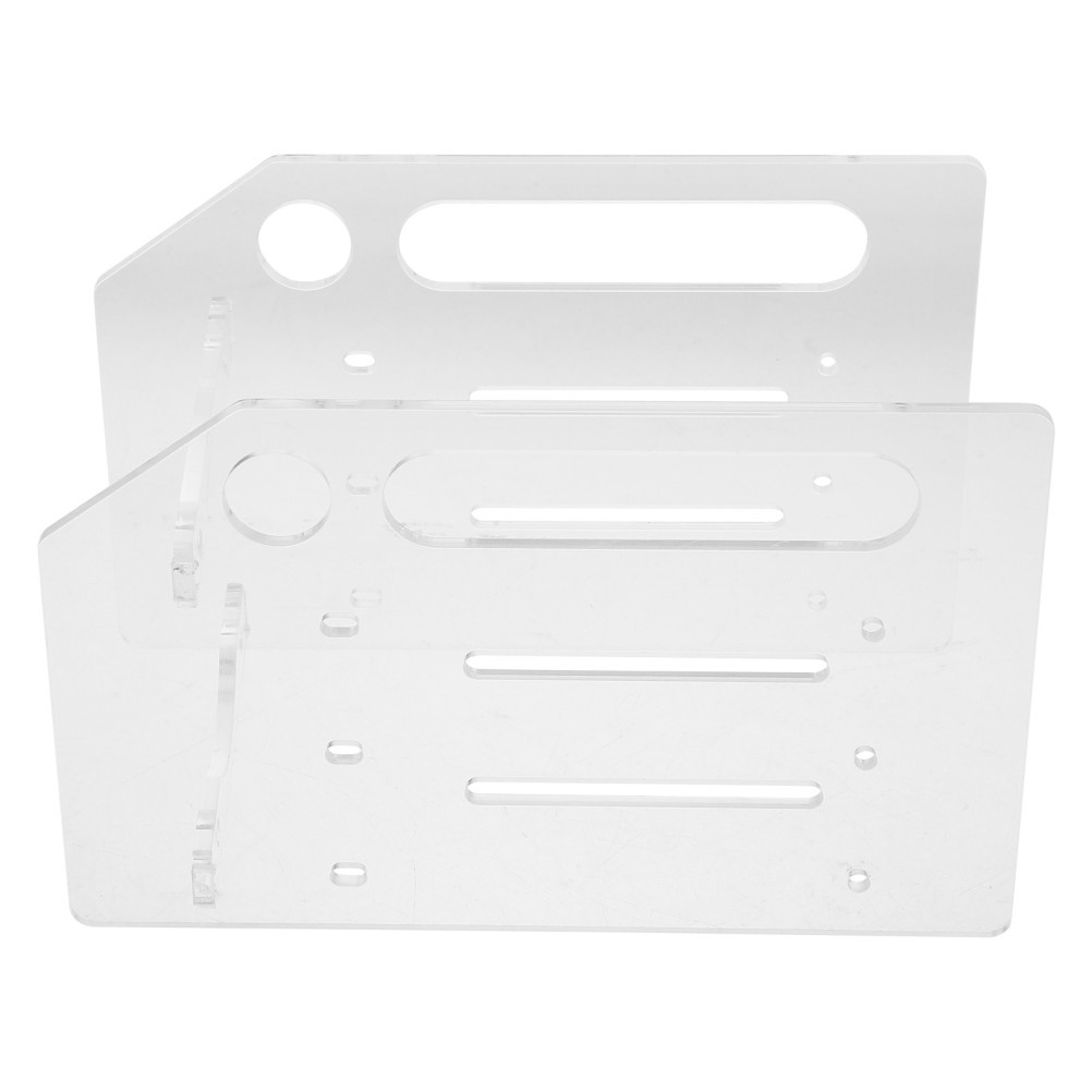 Acrylic Hard Drive Rack Case Triple Storage Layer Transparent Organizer
