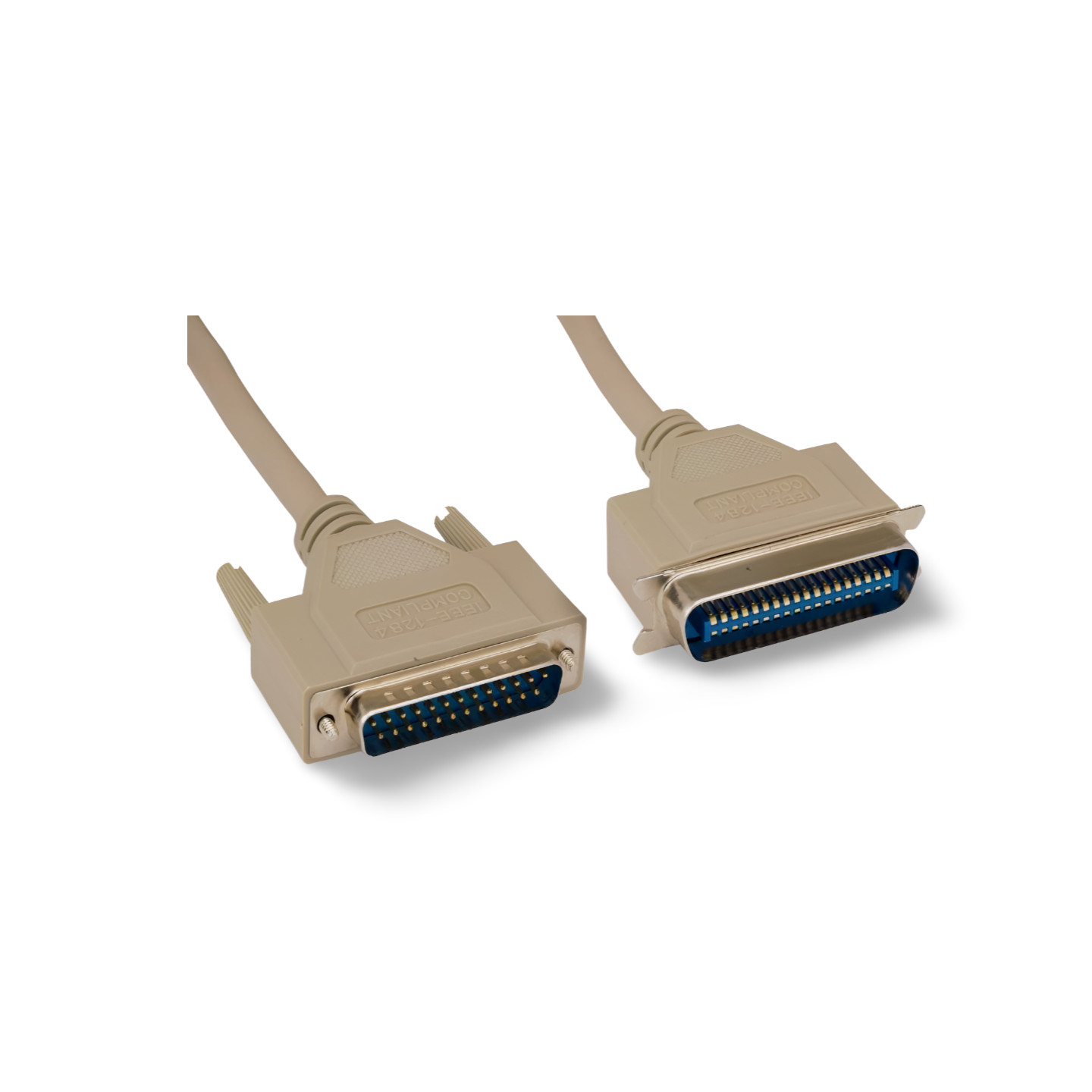 15ft Parallel Printer Cable IEEE-1284 DB25 Male To CN36 Male - Beige