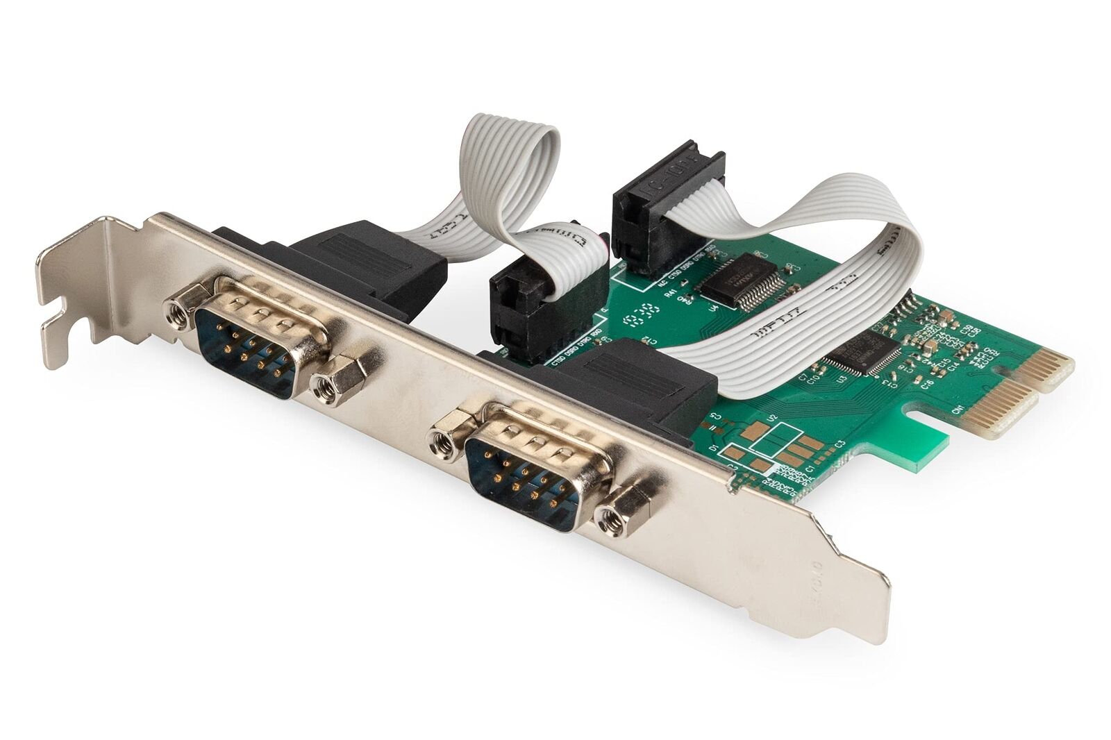 DIGITUS IO-Karte - PCIe - Serielle Schnittstellen-Karte - 2-Port DSUB-9 - Chipsa