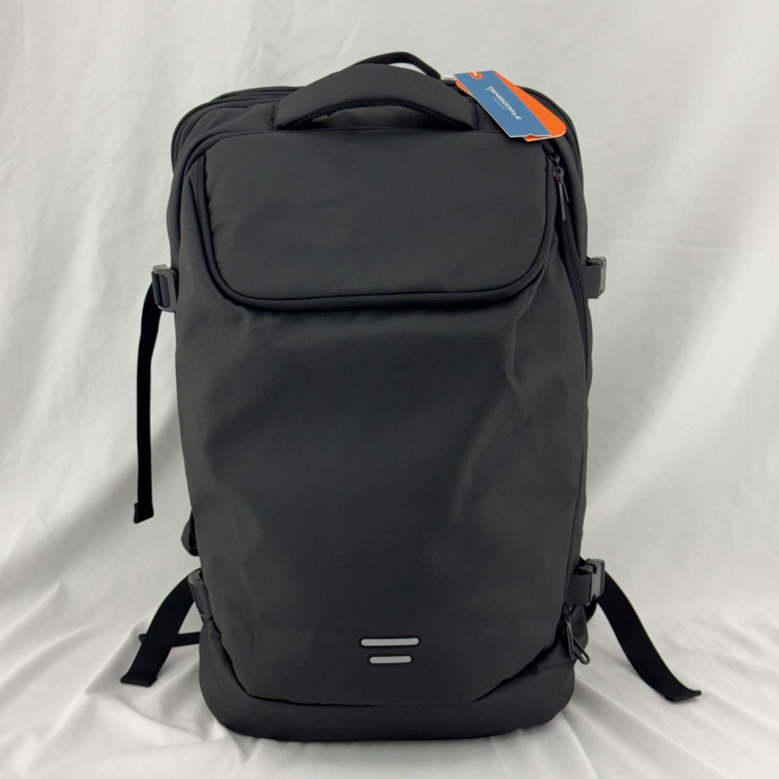 TANGCORLE Travel Carry on Backpack 50L Expandable Flight Approved USB Port BLACK