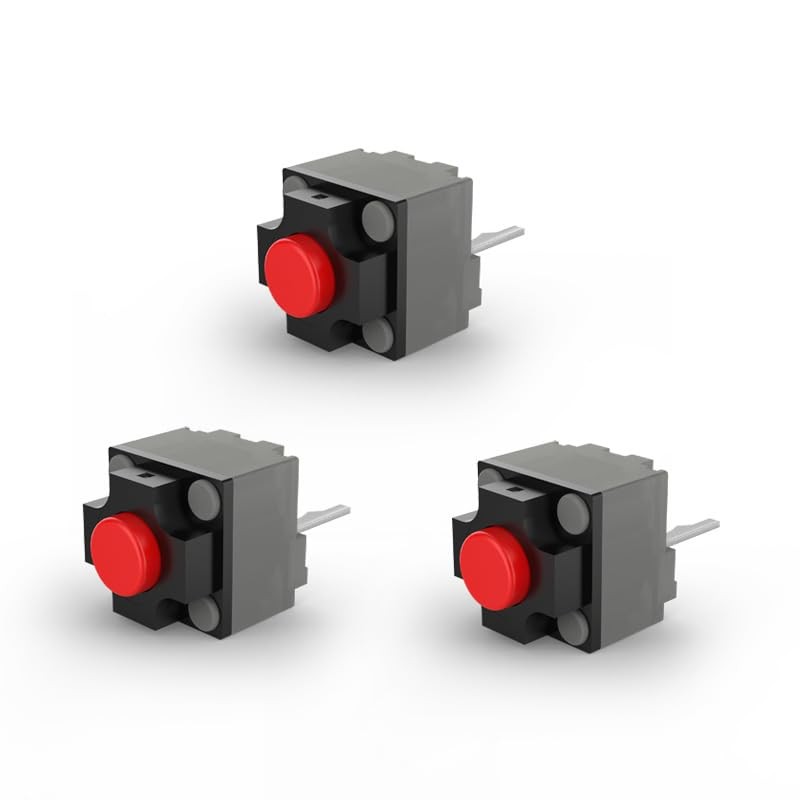 Kailh Mute Button 6x6x7.3mm Square Switch, Silent Mouse Micro Switch 10 Million