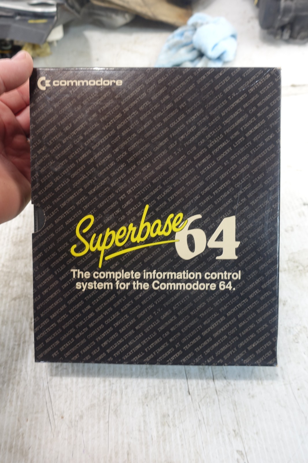 Superbase 64 Commodore Information Control System Used  CLEAN NICE