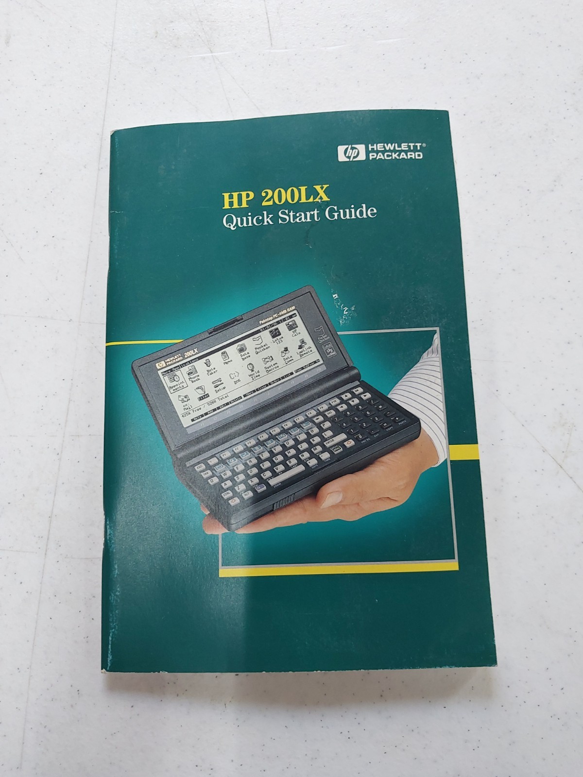 Original HP 200LX Quick Start Guide F1216-90005 Edition 1