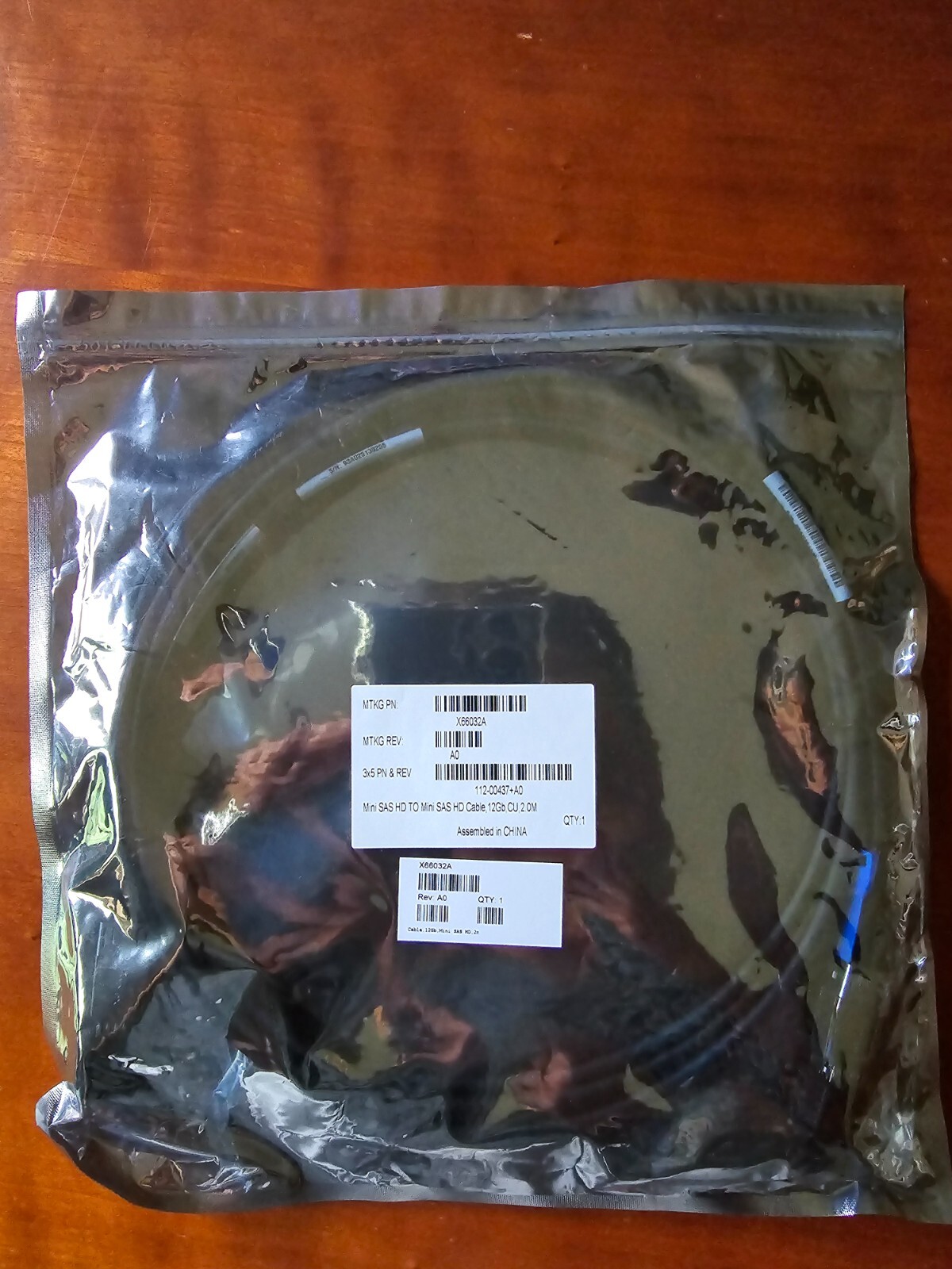 NetApp Mini SAS HD to Min SAS HD cable - X66032A