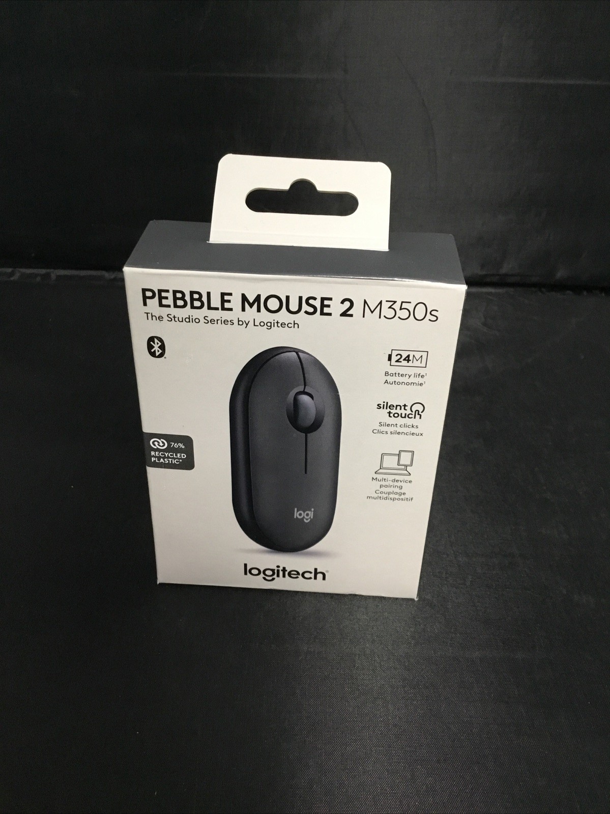 Genuine LOGITECH PEBBLE MOUSE 2 M350s Mouse (BLACK) 910-007024 Brand New