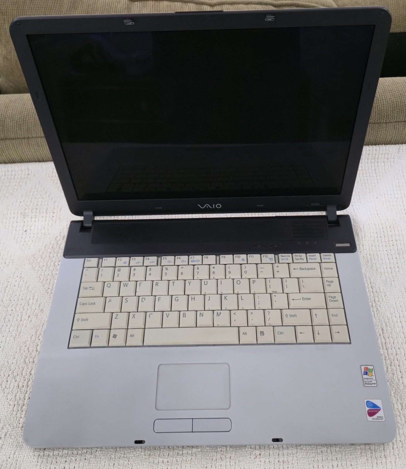 💻 Sony VAIO PCG-7D1L Laptop Powers On Operating System Not Found Windows XP