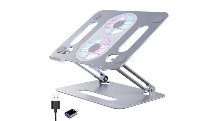 C50 Portable Cooling Laptop Electronic Stand Dal Fans for Laptop/Tablet/Phones