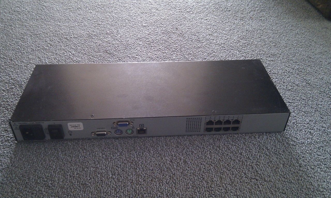 Dell PowerEdge 180AS 8-Port IP KVM Console switch 0PY252