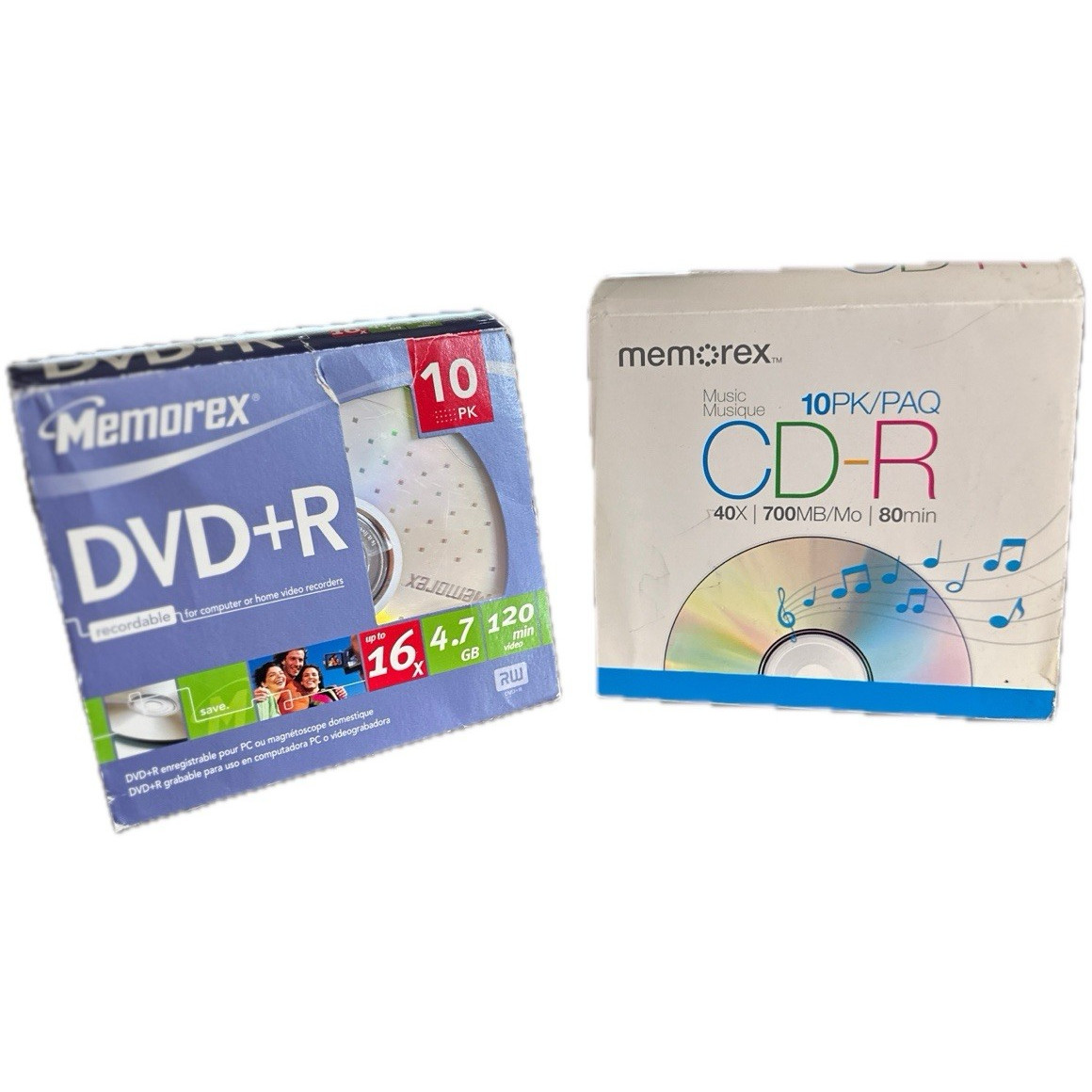 Memorex Music CD-R Recordable 700MB 40x 10-Pack Standard Jewel Cases