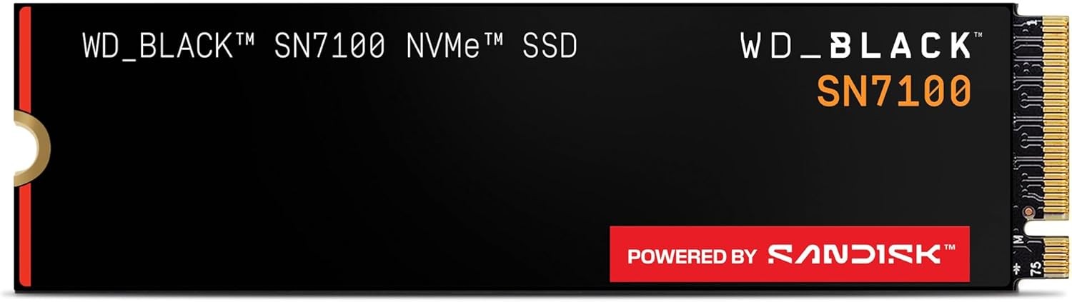 WD BLACK SN7100 2TB M.2 2280 SSD PCI-Express 4.0 x4 TLC 3D NAND Internal SSD
