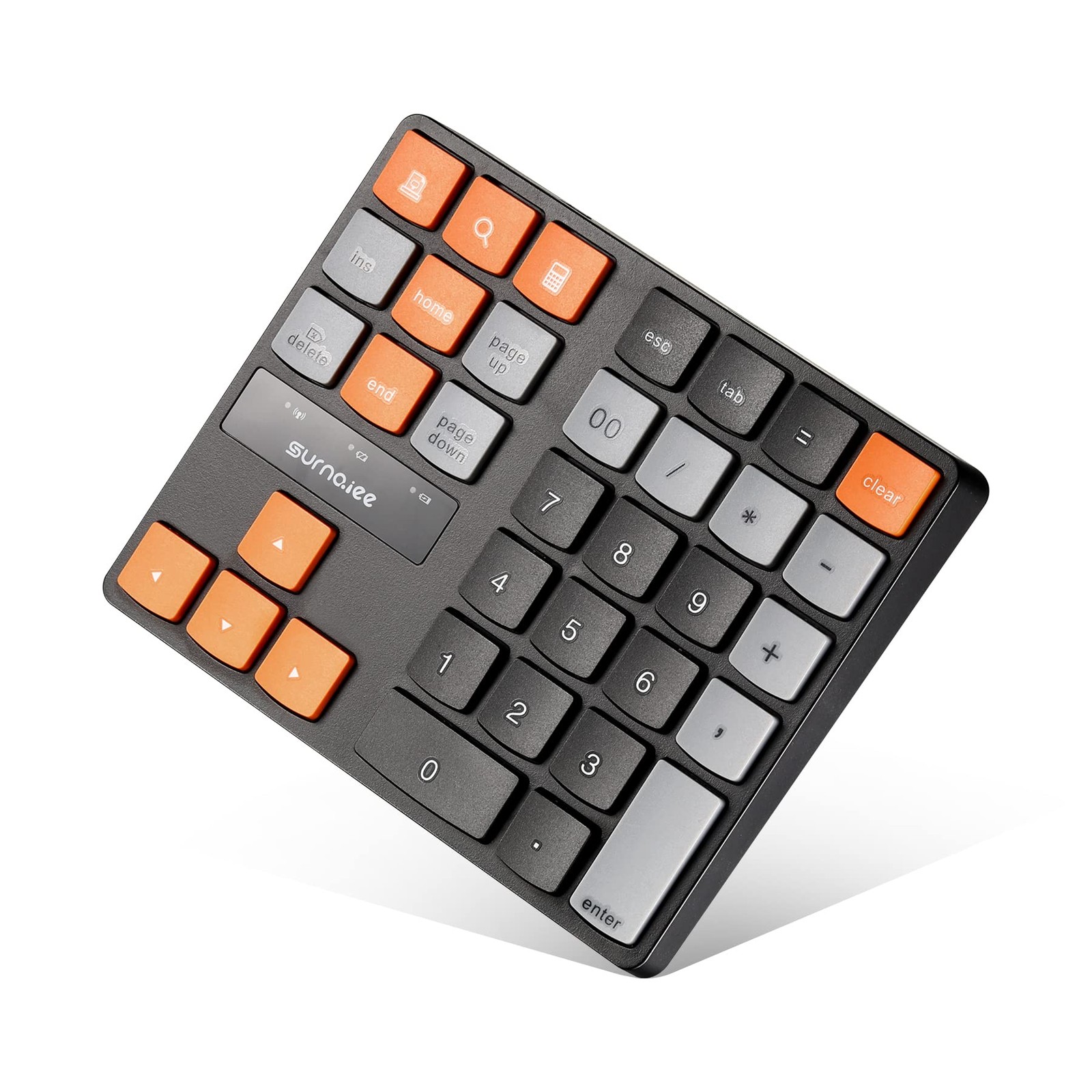 Bluetooth Numeric Keypad Wireless 35 Key Rechargeable Number Pad Laptop PC