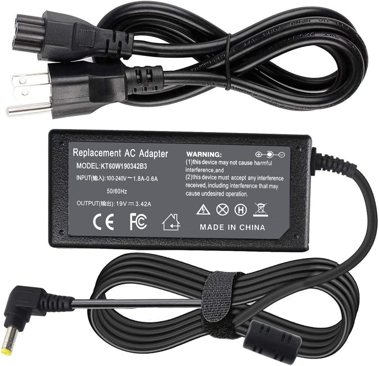 AC Adapter Charger For Toshiba Satellite L75-C7140, C55-C5381, C55-C5379 