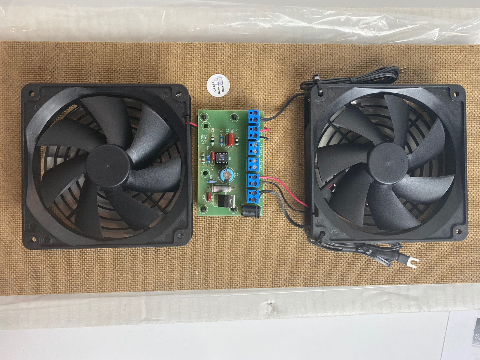 2 Fan Self Contained Ventilating System Fan Panel (ATM) 2 FP 00-200-02. (U189A)
