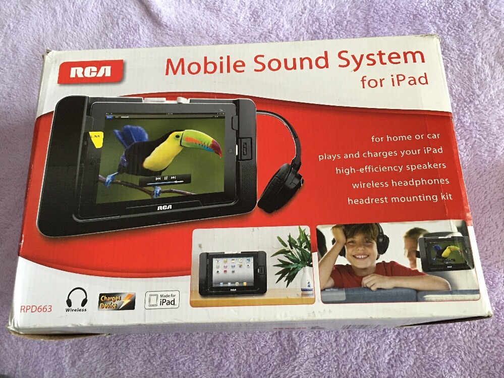 RCA RPD663 Mobile Sound System for iPad Plays and Charges your iPad