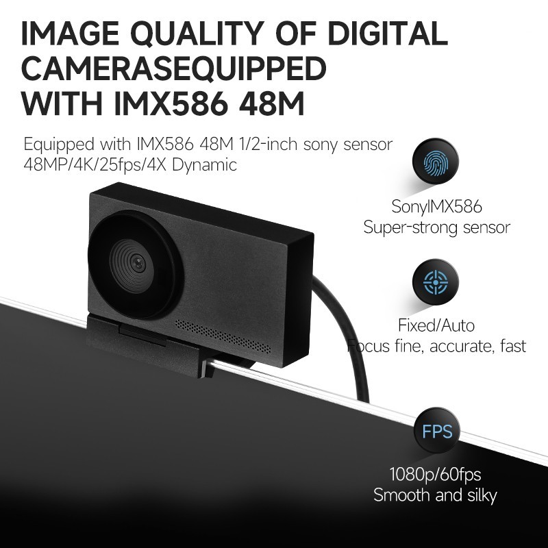 4K Webcam for PC/Mac with All-Metal Unibody Sculpted, Sony 1/2" Sensor Lot of 28